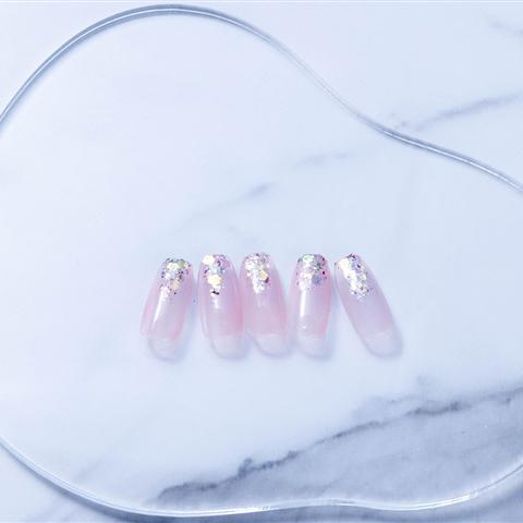 ホログリッターのネイル